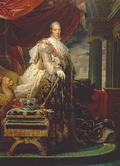 Charles X in his Coronation Robes by Baron François Pascal Simon Gérard